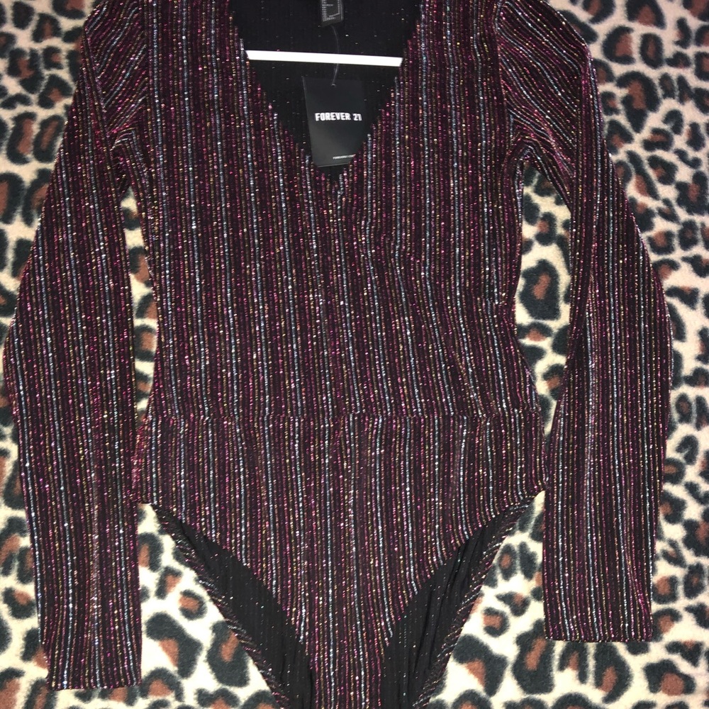 F21 Multi-colored Bodysuit